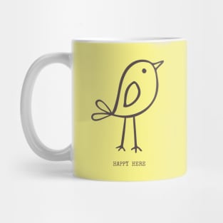 Happy Here Bird Mug